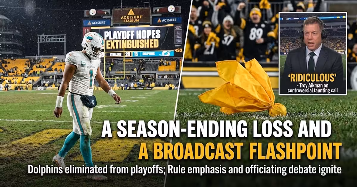 Aikman Blasts Taunting Call in Dolphins–Steelers